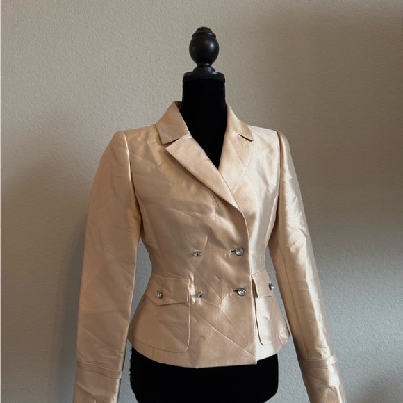 Oscar de la Renta Saks Fifth Avenue Cream Blazer - Picture 1 of 6